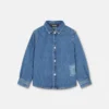 90s Vintage Logo Denim Kids Shirt