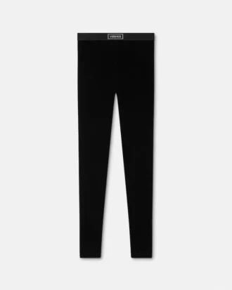 90s Vintage Logo Velvet Leggings