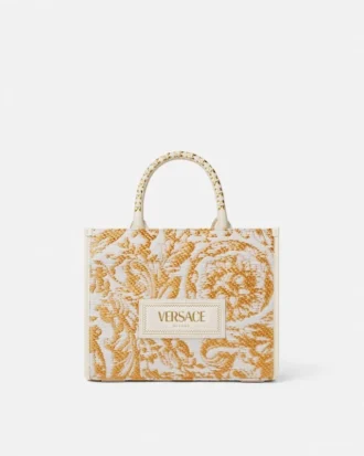 Athena Small Raffia Tote