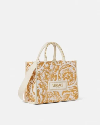 Athena Small Raffia Tote