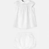 Baby Devor&eacute; Cotton-Poplin Dress Set