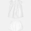 Baby Devor&eacute; Cotton-Poplin Dress Set