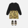 Baby Printed Cotton-Jersey Twill Sweatshirt Dress