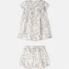 Baby Printed Silk Twill Dress Set