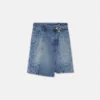Barocco Denim Wrap Skirt