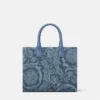 Barocco La Medusa Denim Small Tote Bag