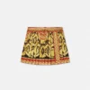 Barocco Pleated Mini Skirt