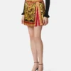 Barocco Pleated Mini Skirt