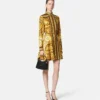 Barocco Silk Mini Shirt Dress
