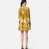Barocco Silk Mini Shirt Dress