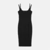 Baroque Buckle Midi Dress
