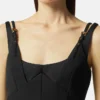 Baroque Buckle Midi Dress