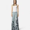 Baroque Buckle Ribbed Tank Top