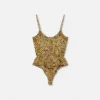Cheetah Allover Silk Bodysuit