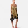 Cheetah Allover Silk Slip Mini Dress