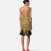 Cheetah Allover Silk Slip Mini Dress