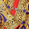 Cheetah Barocco Silk Mini Shirt Dress