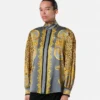 Cheetah Foulard Silk Lavalli&egrave;re Shirt