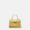 Croc-Effect Medusa ’95 Small Handbag