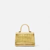 Croc-Effect Medusa ’95 Small Handbag
