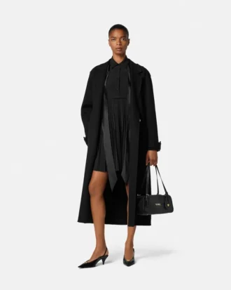 Crépe de Chine Lavalli&egrave;re Mini Dress