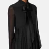 Crépe de Chine Lavalli&egrave;re Mini Dress