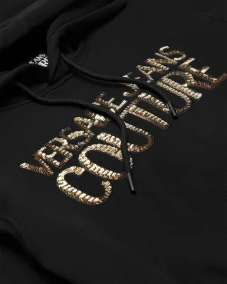 Crystal Logo Crop Hoodie