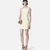 Crystal Satin A-Line Mini Dress