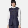 Denim Fitted Vest