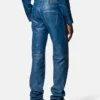 Distressed Leather Pants