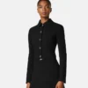 Double-Wool Crépe Crop Jacket