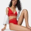 ECONYL&reg; High Waist Bikini Bottoms