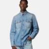 Embellished Denim Overshirt