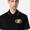 Embroidered Buckle Crest Polo Shirt