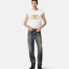 Embroidered Buckle Crest T-Shirt