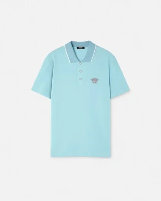 Embroidered Medusa Polo Shirt