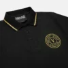 Embroidered V-Emblem Polo Shirt