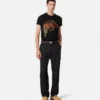 Embroidered Versace Leopard T-Shirt
