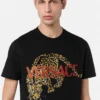 Embroidered Versace Leopard T-Shirt