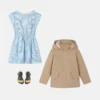 Embroidered Versace Milano Kids Parka