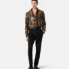Embroidered Wild Cats Overshirt