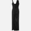 Envers-Satin Crépe Draped Gown