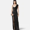 Envers-Satin Crépe Draped Gown