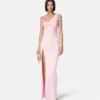 Envers-Satin Crépe Draped Gown