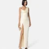 Envers-Satin Crépe Draped Gown