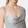Envers-Satin Crépe Draped Gown