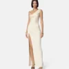 Envers-Satin Crépe Draped Gown