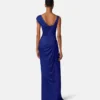 Envers-Satin Crépe Draped Gown
