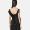 Envers-Satin Crépe Draped Mini Dress