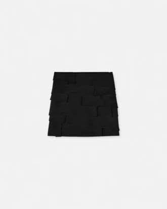 Envers-Satin Fitted Mini Skirt